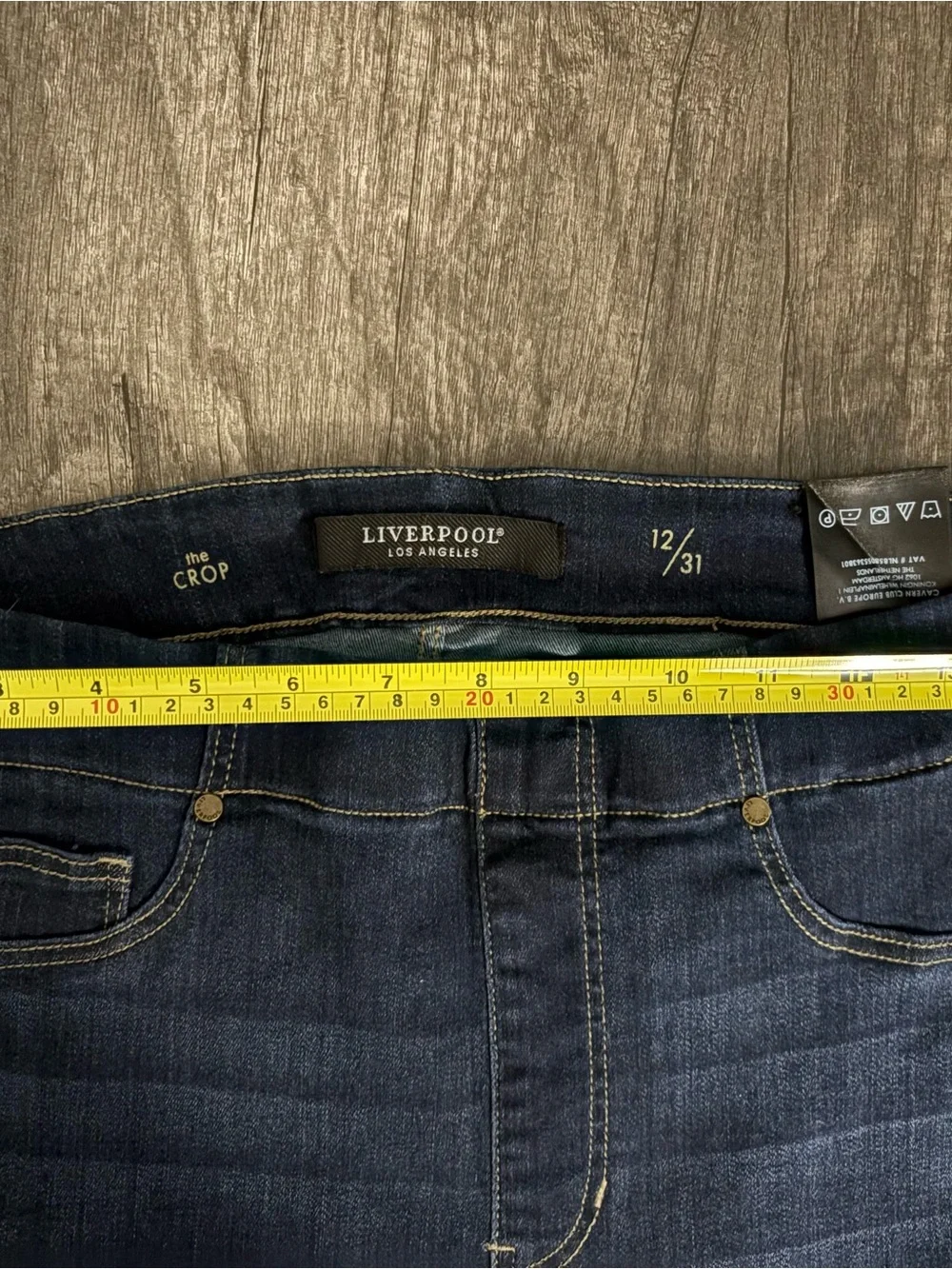 Liverpool Dark Indigo Pull-On Jeggings-Size 12